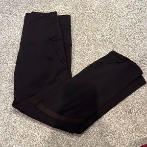 Black Lululemon Leggings Mesh